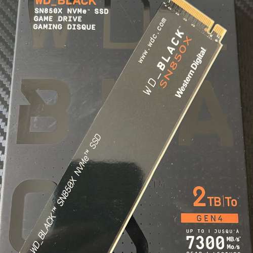 全新未開封 WD Western Digital SN850X M.2 2280 PCIe Gen4 NVMe Gaming SSD 2TB
