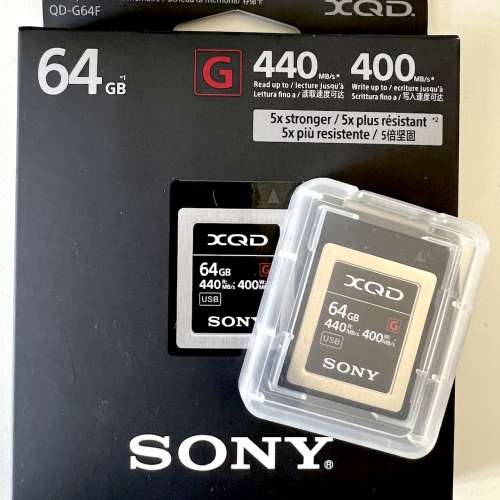 Sony XQD G Series 64GB 行貨保用至2025年