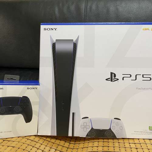 全新Sony PS5 Playstation 5 光碟版 香港行貨＋全新Sony PS5 Dual/Sense 無線控制器...