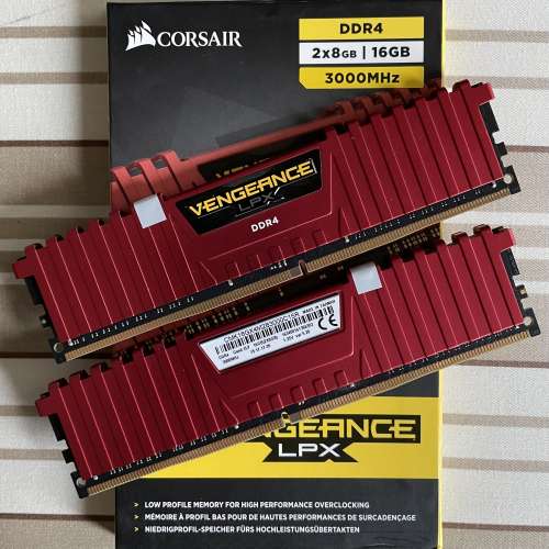 Cosair Vengeance DDR4 3000Mhz (2x8GB) 16GB 連號套裝