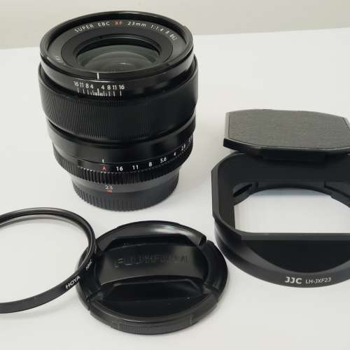 Fujifilm XF 23mm f1.4 R 連 JCC 方形 金屬 遮光罩 (Made in Japan) - 水貨