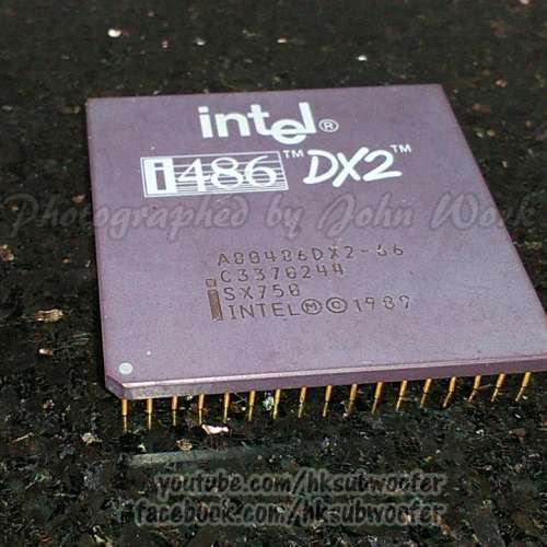 Intel 486 DX2 66 CPU 中古英特爾80486DX2處理器 收藏品 Microprocessor