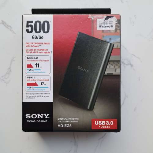 Sony 500GB USB3.0 外置硬碟