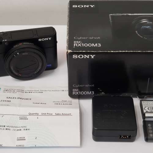 Sony RX100 III (DSC-RX100M3) 輕便數碼相機 - 98%新， 百老匯 買入，香港行貨