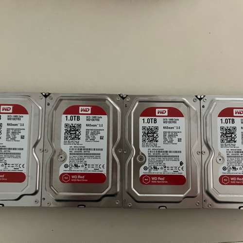 4 x WD 1TB RED 3.5" WD10EFRX