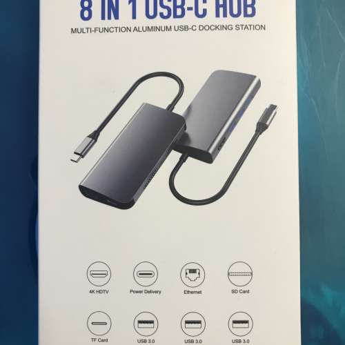 8 IN 1 USB-C HUB (全新)