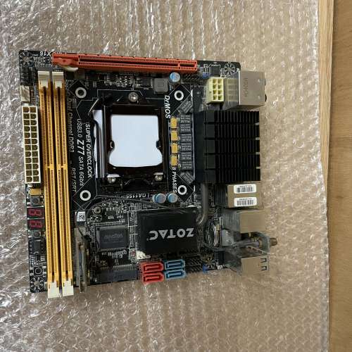 二手 ZOTAC Z77EITX-A-E Z77 DDR3 LGA1155 ITX MB