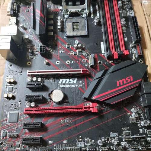 MSI b360 gaming plus atx motherboard 電腦底板
