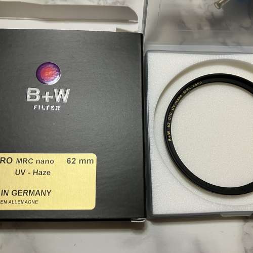 B+W XS-PRO MRC nano UV-Haze filter 62mm 同全新無異