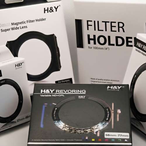 H&Y variable filter adaptors and filter sets