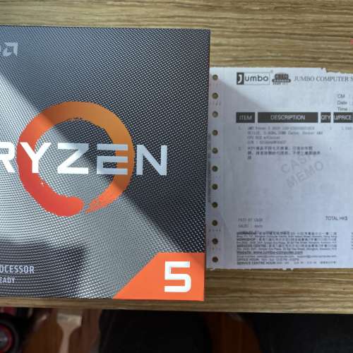 極高性價比CPU AMD ryzen r5 3600 有單有盒有保