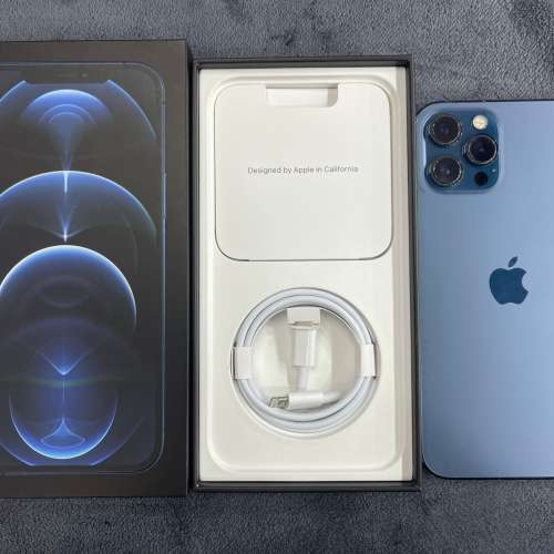 99%New iPhone 12 Pro Max 256GB 藍色 香港行貨 AppleCare+保養到2023年1月7日 全套...