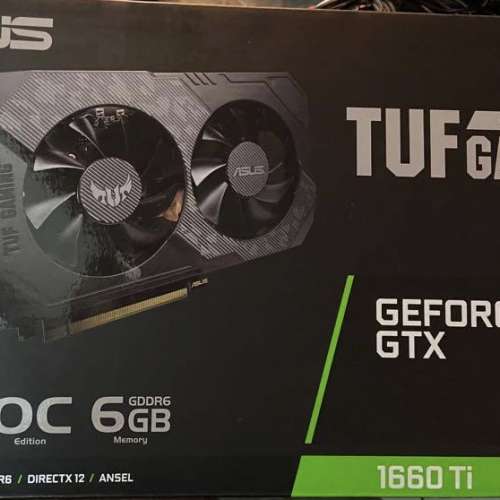 99% new ASUS GTX 1660 ti 1660ti gpu gaming 行貨有單 可試卡 2060 1070 2070 保...