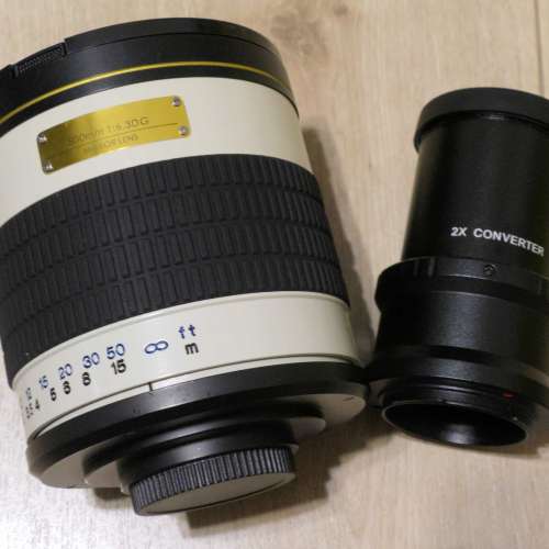 500mm 反射鏡 (Sony E mount 手動對焦) 連 2x 增距鏡