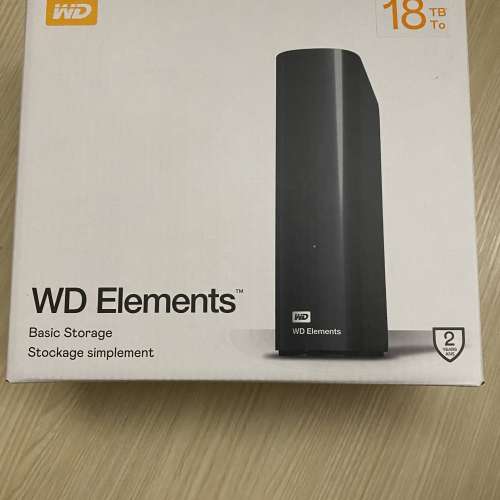 全新未開封 WD Elements 18TB USB3.0 外置硬碟