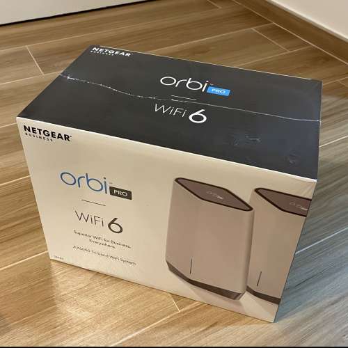 【全新現貨未開封】NETGEAR Orbi Pro WiFi 6 (SXK80) AX6000 Mesh Router 路由器套裝