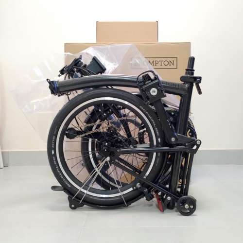 [全新款-搶先享受] Brompton P-Line Midnight Black Mid 星夜黑 閃粉黑 M把