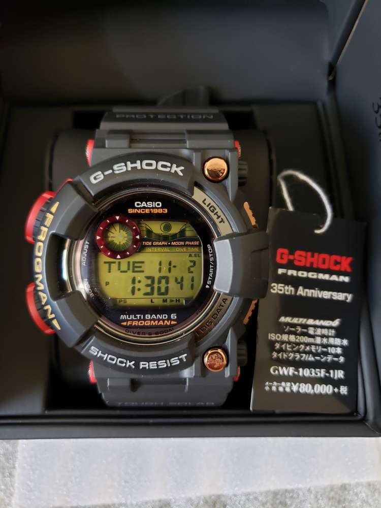 未使用 フロッグマンG-SHOCK GWF-1035F-1JR マグマ蛙 カシオ 未使用 フロッグマンG-SHOCK GWF-1035F-1JR マグマ蛙 カシオ 全新G