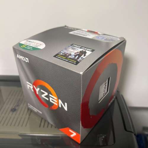 （面交/順豐包郵）AMD Ryzen 7 3700x CPU, 3.6GHz - $.4GHz,8核心, 16執行緒數, 處...