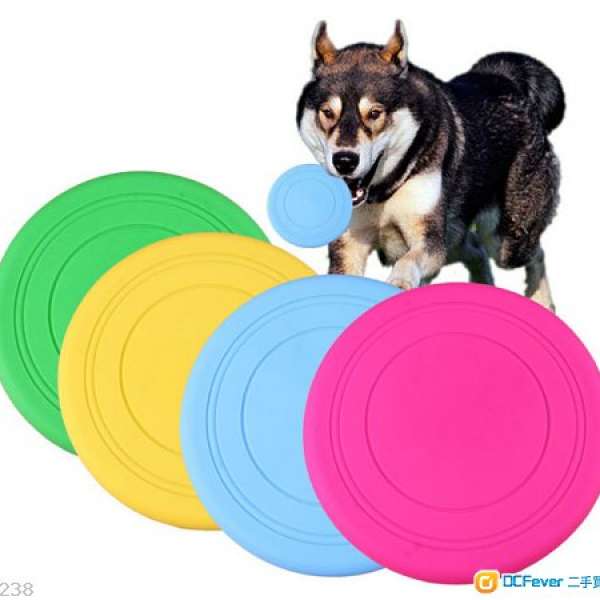 全新狗狗矽膠軟飛盤 寵物飛盤玩具 寵物訓犬用品 可隨意折疊寵物用品