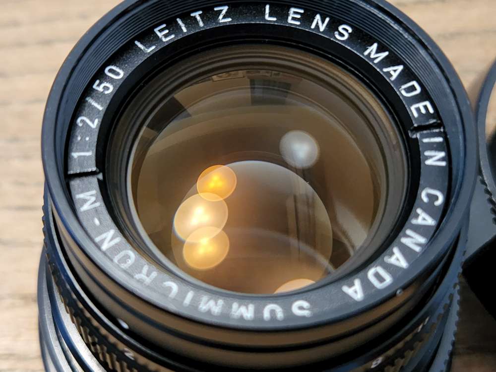 Leica Summicron M 50mm F2 M mount V4 Canada with Hood Black - 二手
