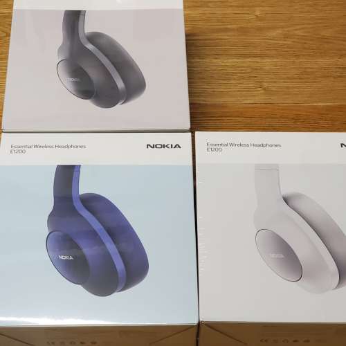 (全新原裝)【NOKIA諾基亞】頭戴式 無線藍牙耳機E1200 (水貸有藍, 白, 黑)