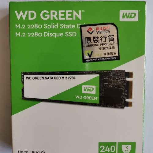 WD Green SATA SSD M.2 2280 240GB