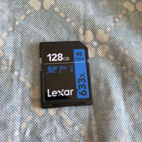 Lexar 128GB V30 sd 633x 95MB/s 4K video