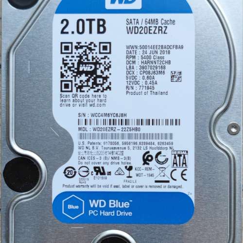 Western Digital 2TB Blue (WD20EZRZ)