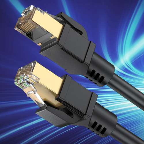 RJ45 Cat8 Ethernet Cable 八類 萬兆 網線 網絡連接線 純銅芯鍍金雙屏蔽 40Gbps 1.5米