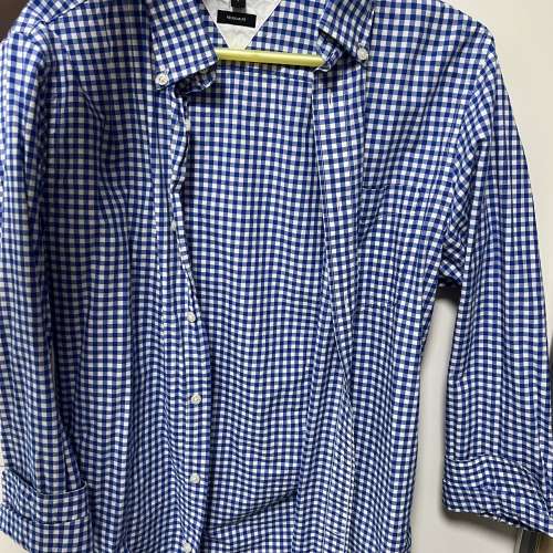 Tommy Hilfiger 藍白格仔裇衫 blue & white grid Shirt / Small Size