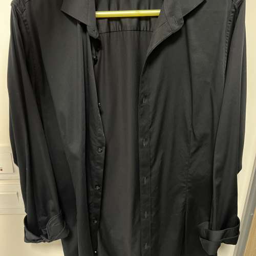 Jack & Jones 黑色裇衫 Black Shirt / Slim Fit / Medium Size