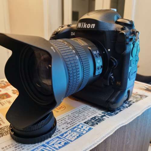 ９７%新Nikon D4連AF-S 24-120(VR)天涯鏡DK-19眼罩PN-D4R快裝板+２電相片質素比D3S...