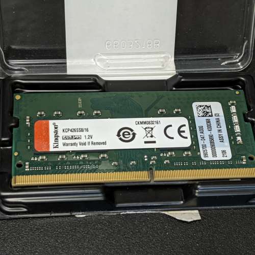 極新淨Kingston DDR4-2666 16GB SO-DIMM Notebook RAM