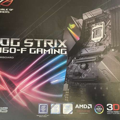 Asus Rog strix b360-f gaming motherboard 底板 主機板