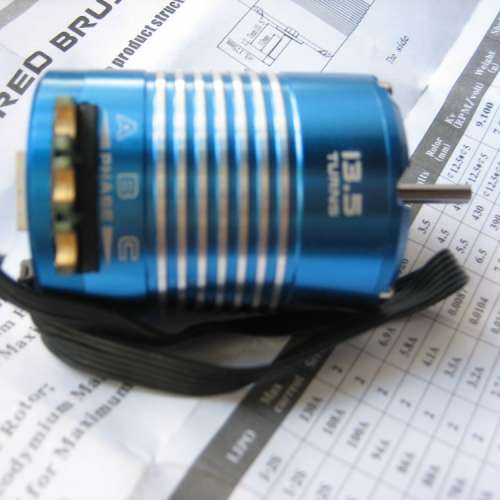 540 13.5T Sensored Brushless Motor for 110 RC Car Truck