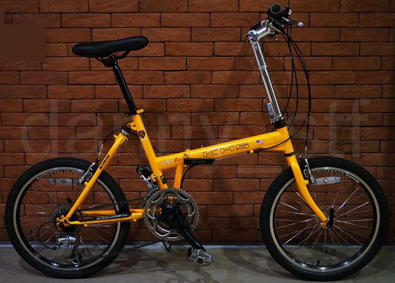 KHS F20-T3 橙黃色27速初代406 20吋絕版高階摺合單車Folding Bike 