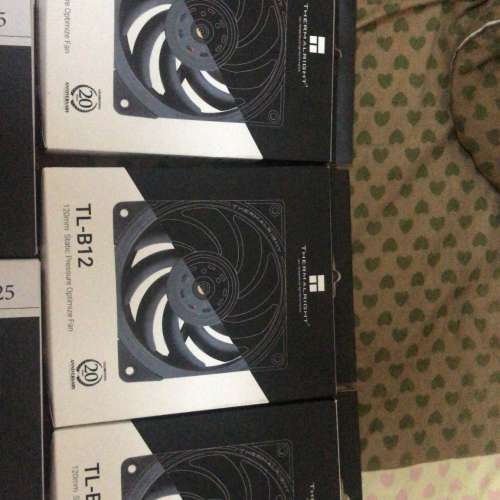 Thermalright 120mm Static Pressure Optimize Fan TL-B12 電腦機箱風扇 有3把