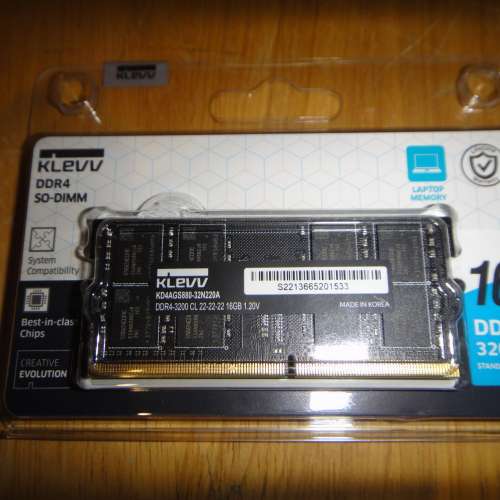 KLEVV SO-DIMM DDR4 3200MHz 16GB Ram