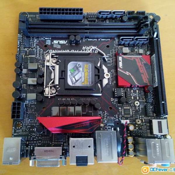 (新淨B150 ITX) ASUS B150i PRO GAMING/AURA 底板連原裝背板 (運作正常 已更新BIOS...