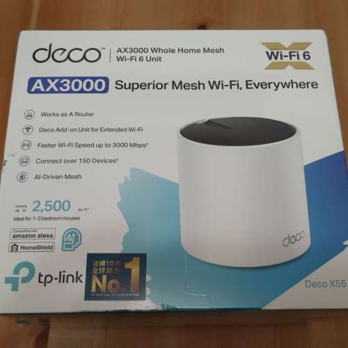 全新TP-Link Deco X55 AX3000 Mesh WiFi6 Router