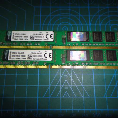 Kingston DDR3 1600 4Gx2 共 8GB Desktop Ram(聯強永保)