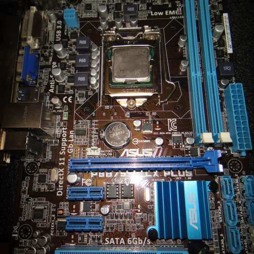 ASUS P8B75-M LX PLUS 主版送i3 CPU  ((正版Window11 Home)) Socket 1155