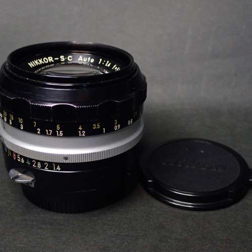 Nikon Nikkor-S.C. Auto 50mm f1.4 可加轉接環轉接到Sony Canon Fujifilm等無反