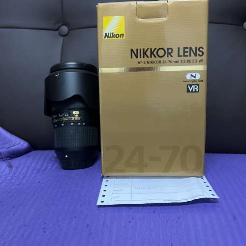 超平 完美無瑕 全套有盒 香港行貨 Nikon 24-70 24-70mm F2.8 VR Nano