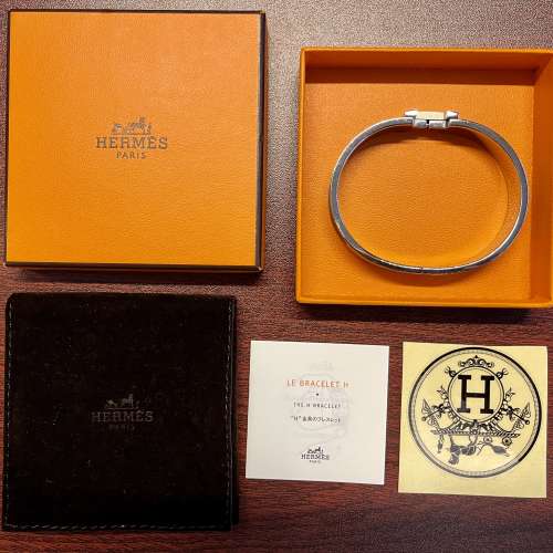 [90% NEW] Hermès Clic HH Bracelet (Black Noir Mat) HK Goods