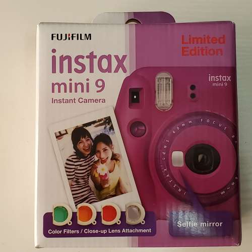 全新未開盒 Fujifilm Instax Mini 9 即影即有相機 (Clear Purple)