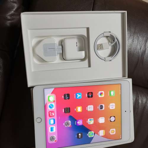 98%New iPad Mini 5 4G版 256GB 銀色 香港行貨 全套有盒有配件有充電線 打機睇戲首...