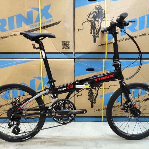 《免費送貨/送頭盔》TRINX FLYBIRD 2.0L - 16速 碟剎 啤令轆 22吋(451) 摺疊單車