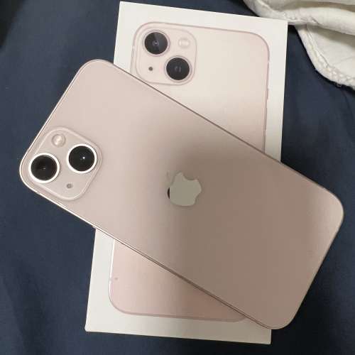 98%New iPhone 13 128gb 粉紅色 齊盒有保養
